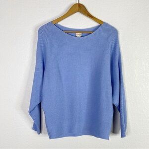 Chico’s Blue Shine Detail Demi Pullover Sweater